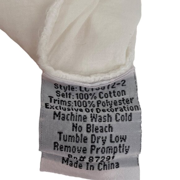 Johnny Was Tunic Blouse Floral Embroidery White Boho Artsy Romantic Feminine L - Picture 9 of 11